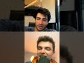 Lando Norris and Carlos Sainz [live stream in Instagram]