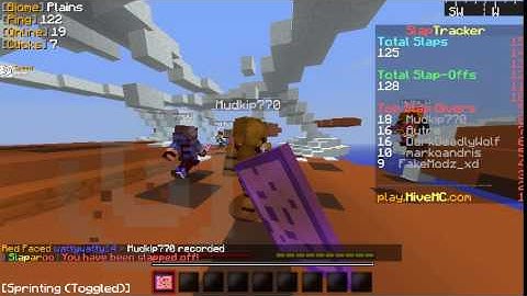 Mudkip770 Anti-Knockback SlapaRoo on the Hive! (Minecraft)