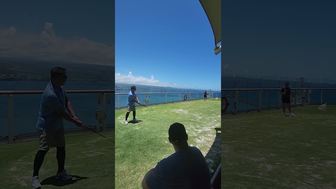 Long putting competition #on board Celebrity Solstice #cruising vacation #Hilo ,Hawaii