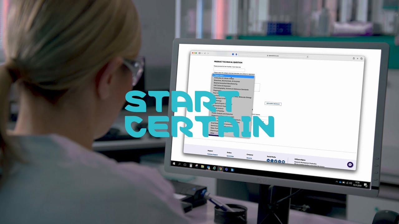 MilliporeSigma — MilliporeSigma - Start Certain with Lab Supplies (YouTube video ad)