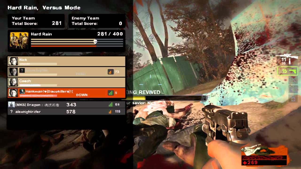 Left 4 Dead 2 Multiplayer Gameplay Versus Hard Rain Milltown YouTube