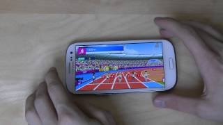 Samsung Galaxy S3 Olympic Games 2012 - 100m Sprint Gameplay screenshot 3