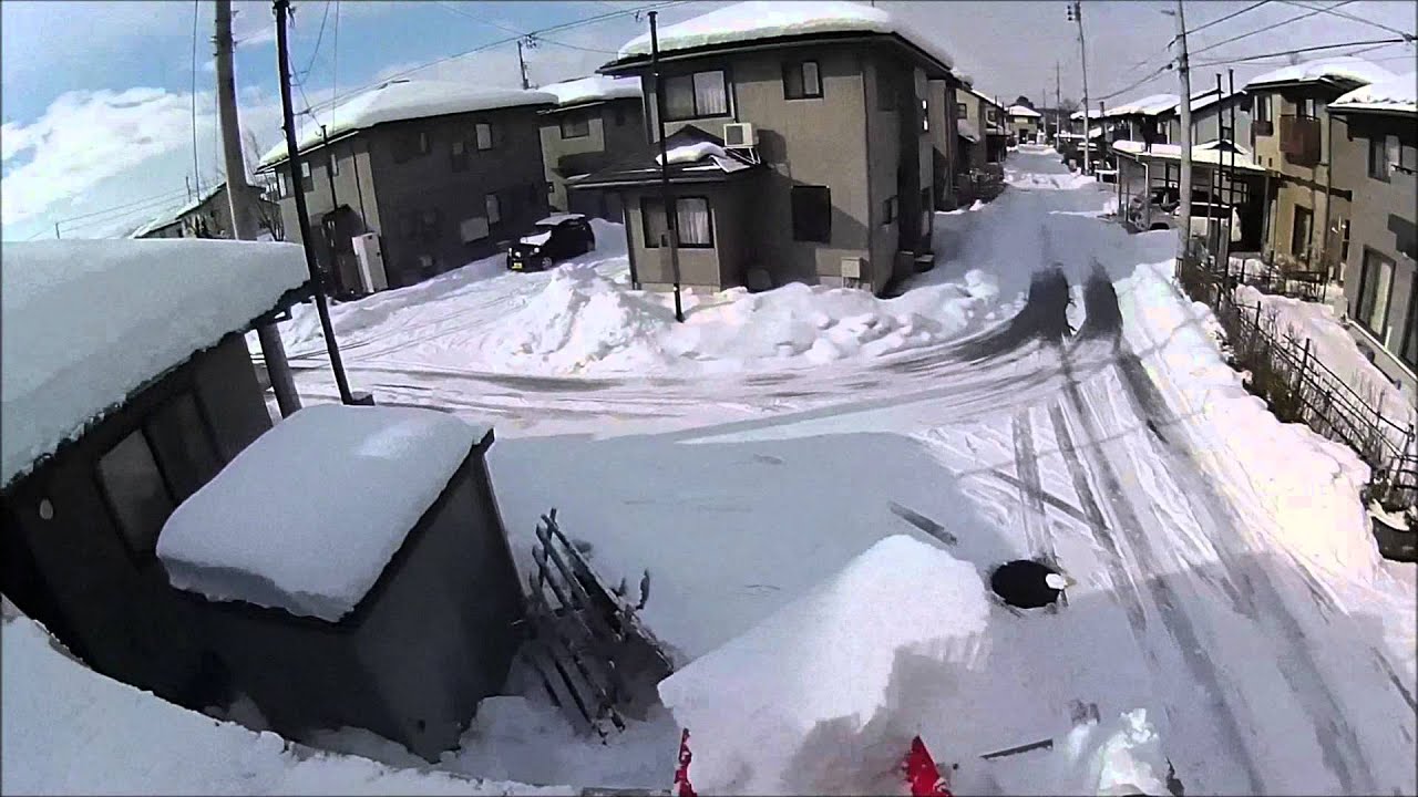 積雪50ｃｍでカーポートの雪下ろし Youtube
