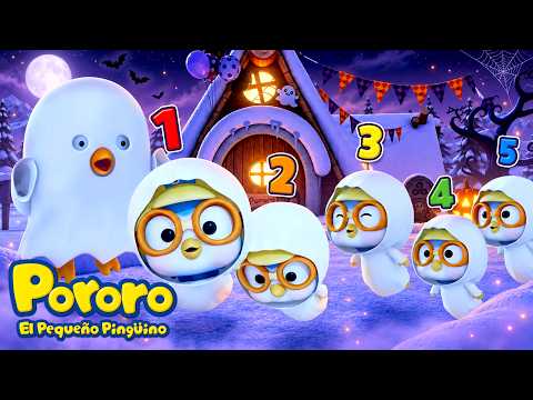 Five Little Ghosts! 👻 | Learn to Count | Halloween Songs with Pororo | Children's Songs