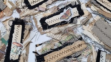 Using up the teeniest tiniest paper scraps to make clusters for junk journals | Bonny And Clive