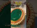 world biggest handmade|💎 Stunning Red & Green Stone Pendant Making | Handmade Luxury Jewelry Design✨