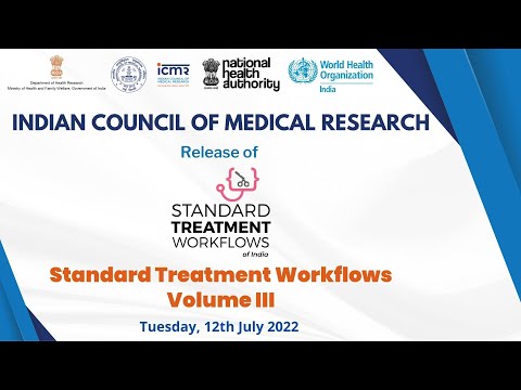 Release of Standard Treatment Workflows of India, Volume 3, 12 July 2022