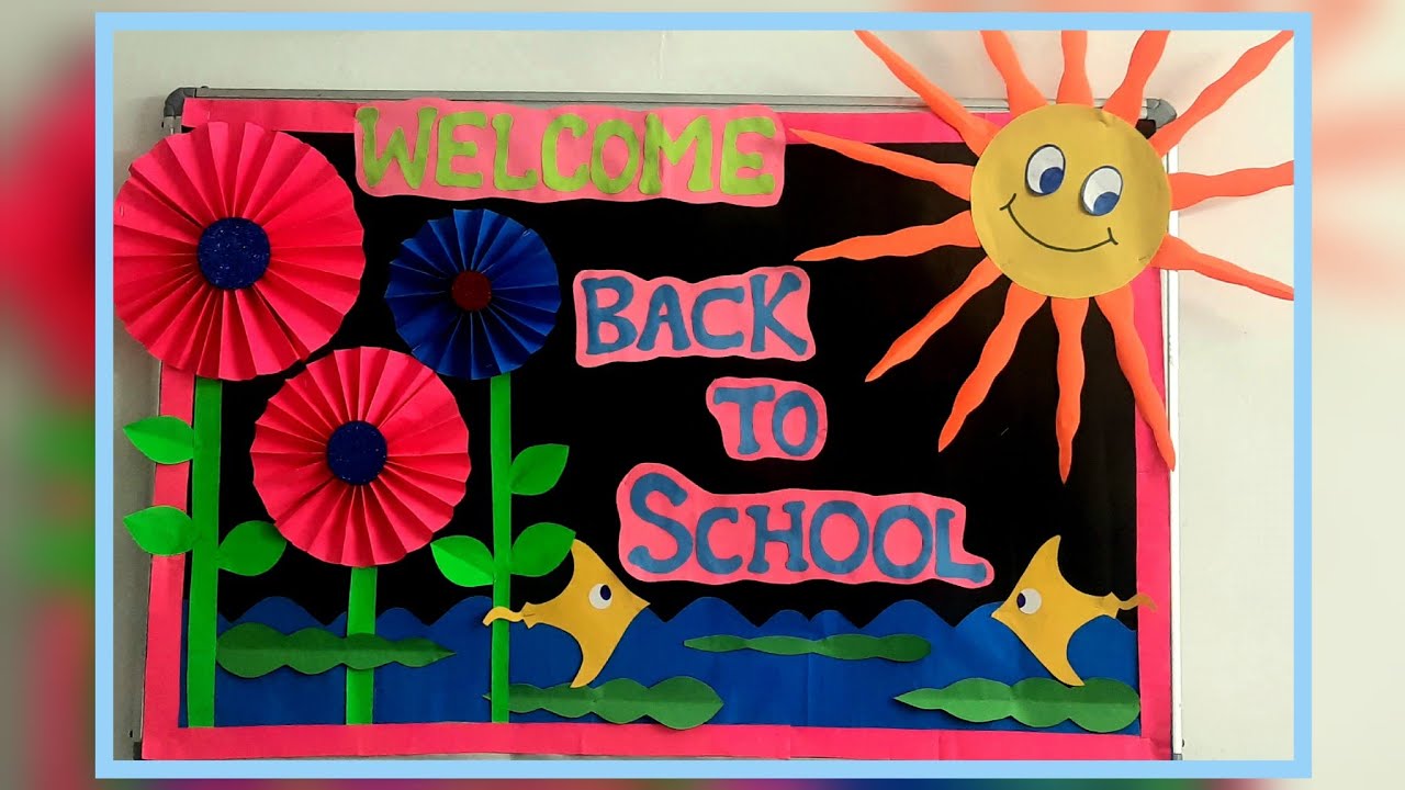 Welcome Back to School bulletin board decorations idea/Welcome charts ...
