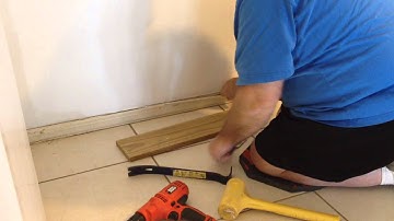 How to Remove Baseboard when Tile Laid on Top