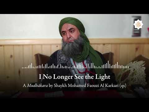 I No Longer See The Light A Mudhākara By Shaykh Mohamed Faouzi Al Karkari Qs 