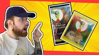 2002 FIFA WORLD CUP STICKER AND CARD OPENING - SOCCER CARD OPENING (BIG RONALDO HIT!!)
