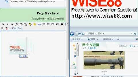 demonstration of Gmail drag and drop features