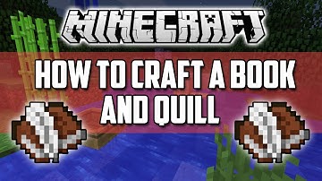 Minecraft - How to make a Book and Quill (2016)