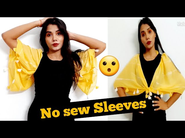 how to add sheer sleeves to a sleeveless dress Add short sleeves to sleeveless dress