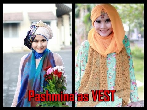Tutorial Menyulap Hijab Pashmina Menjadi Rompi Cardigan [DIY]  Part 24  YouTube