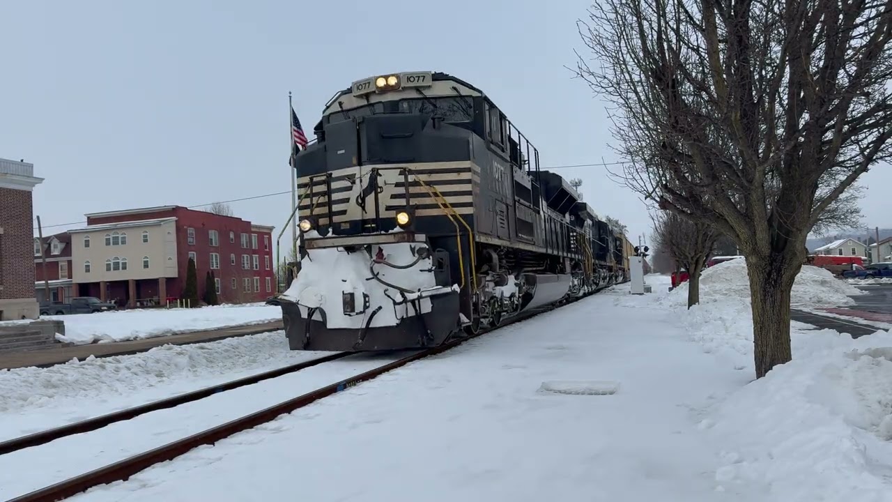 Snowy Trains in Sunbury