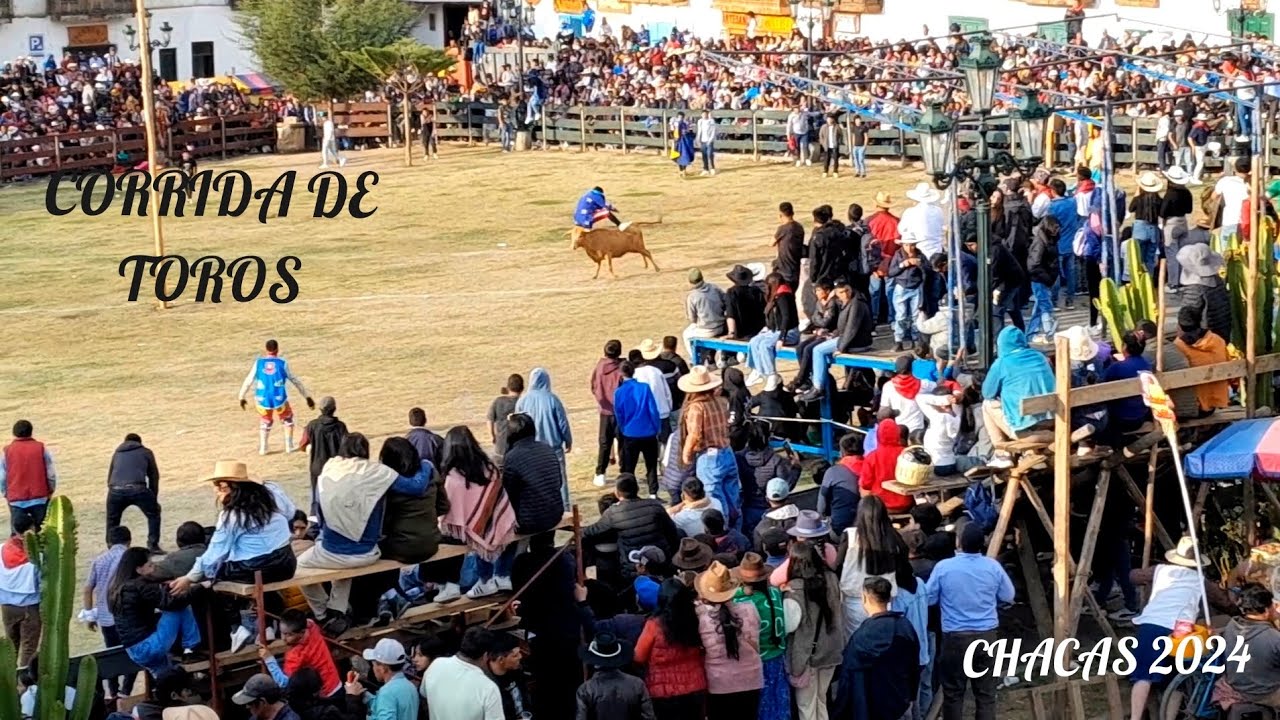 FIESTA EN CHACAS 2024 - CORRIDA DE TOROS (1ERA PARTE) - BANDA PERÚ ARMONÍA Y CLASE DE TRUJILLO (PAC)