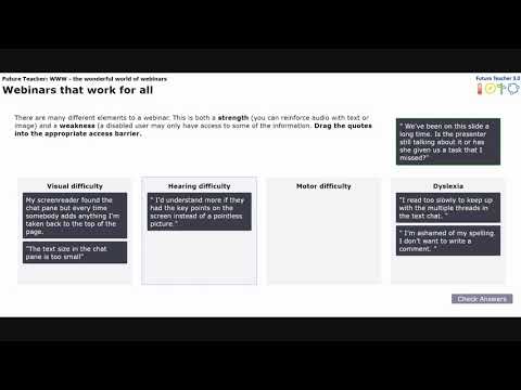 Accessible drag and