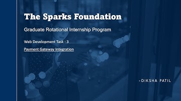 Payment Gateway Integration Using Razorpay | The Sparks Foundation #GRIPJUNE22
