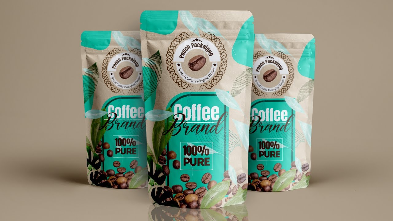 Custom Pouch Packaging Design With Logo Adobe Tutorial
