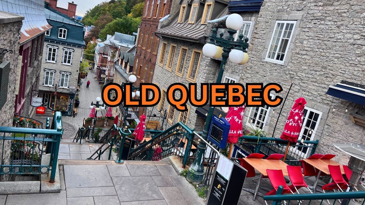 [4k] 🇨🇦 Exploring Petit Champlain | Autumn Evening Walk | Old Quebec Lower Town