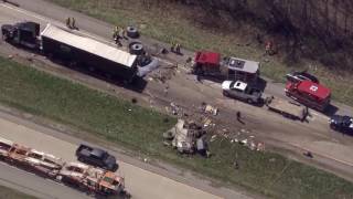 Serious crash involving semi closes SB US-23 in Monroe Co.
