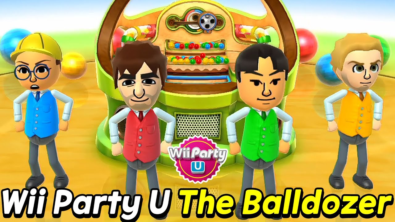 Wii Party U The Balldozer Gameplay Donking Vs Andre Vs Hyun Woo Vs Matt Alexgamingtv Youtube