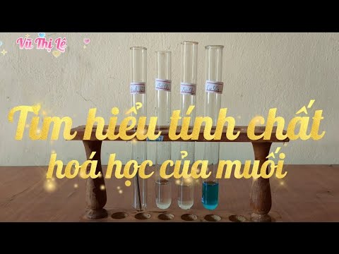 Thí Nghiệm Tìm Hiểu Tính Chất Hoá Học Của Muối| KHTN 8 Sách KNTTVCS Trang 50 - youtube