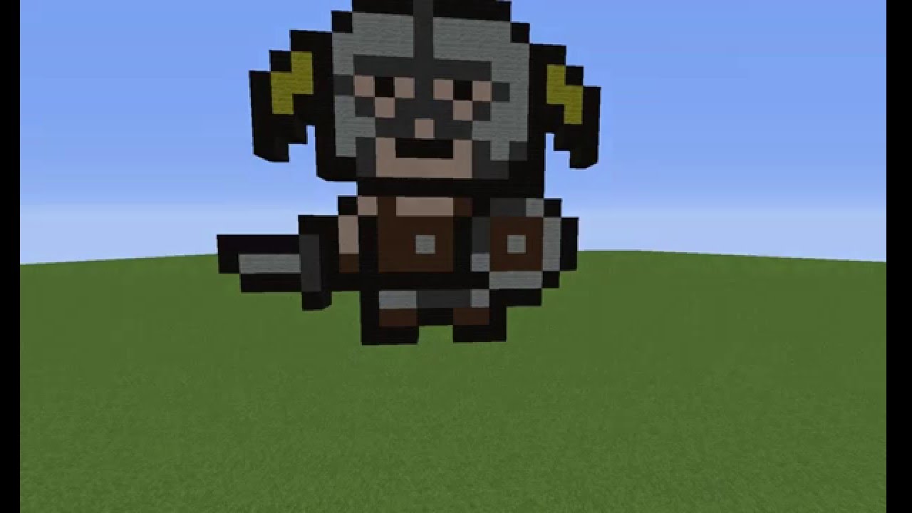 Minecraft Pixel Art - Tuto : 01 - Dovahkiin ! - YouTube