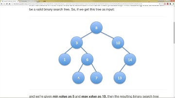 120 Trim a Binary Search Tree   Interview Problem