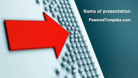 Arrow Breaking Through PowerPoint Template by PoweredTemplate.com