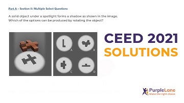 CEED 2021 Question paper solved with explanation | Admission at IITs & IISc Bangalore | Part-1 MSQ