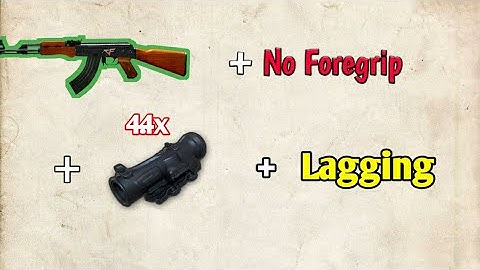 Trying to control recoil of Ak47 without Any foregrip and 4.4x scope equipped. Lagging | Cod mobile
