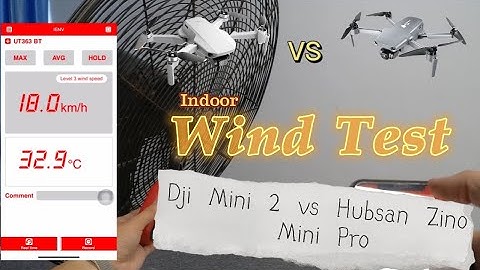 Dji Mini 2 vs Hubsan Zino Mini Pro Indoor Wind Test shot on Insta360 One R Leica Edition