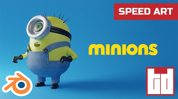 I made a Minion in Blender #3d #artist #minions