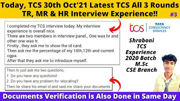 🔴Today, TCS 30th Oct