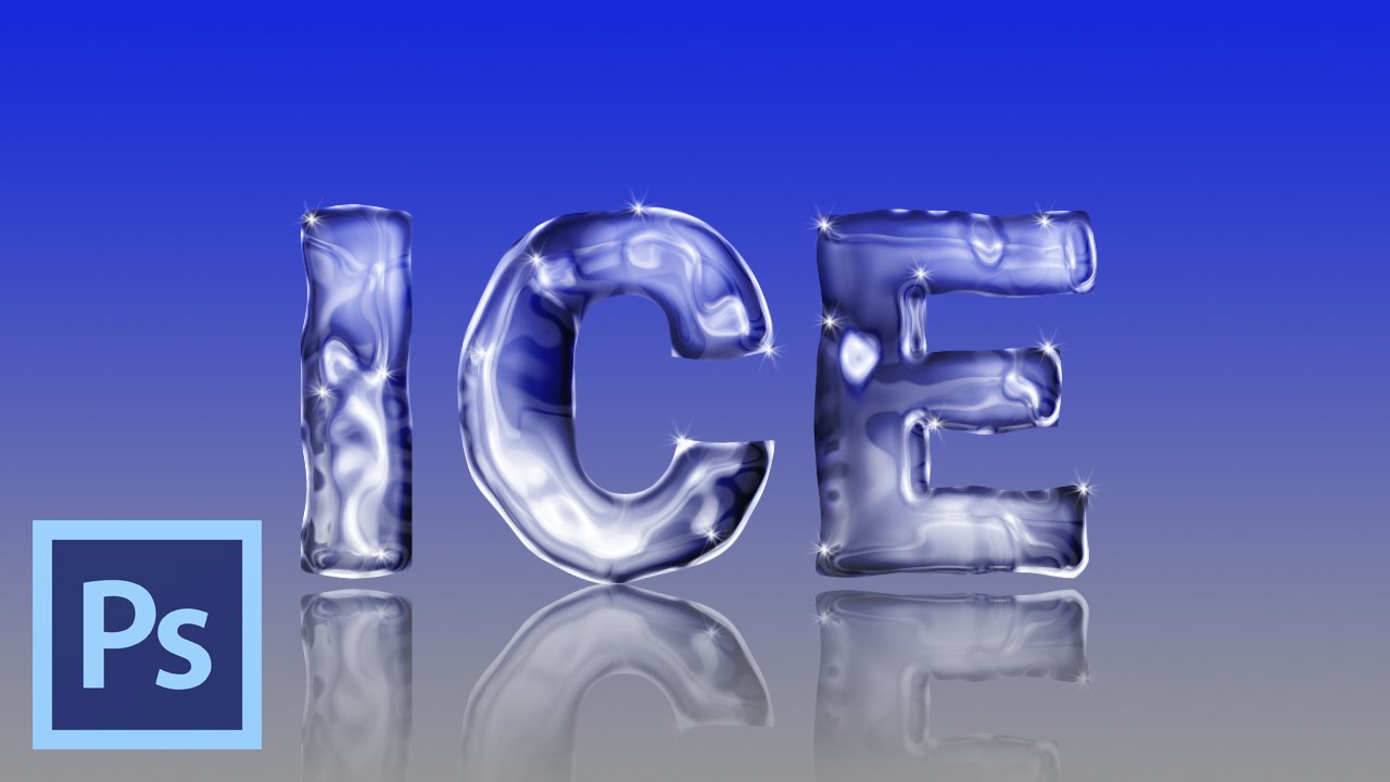 frozen text effect tutorial