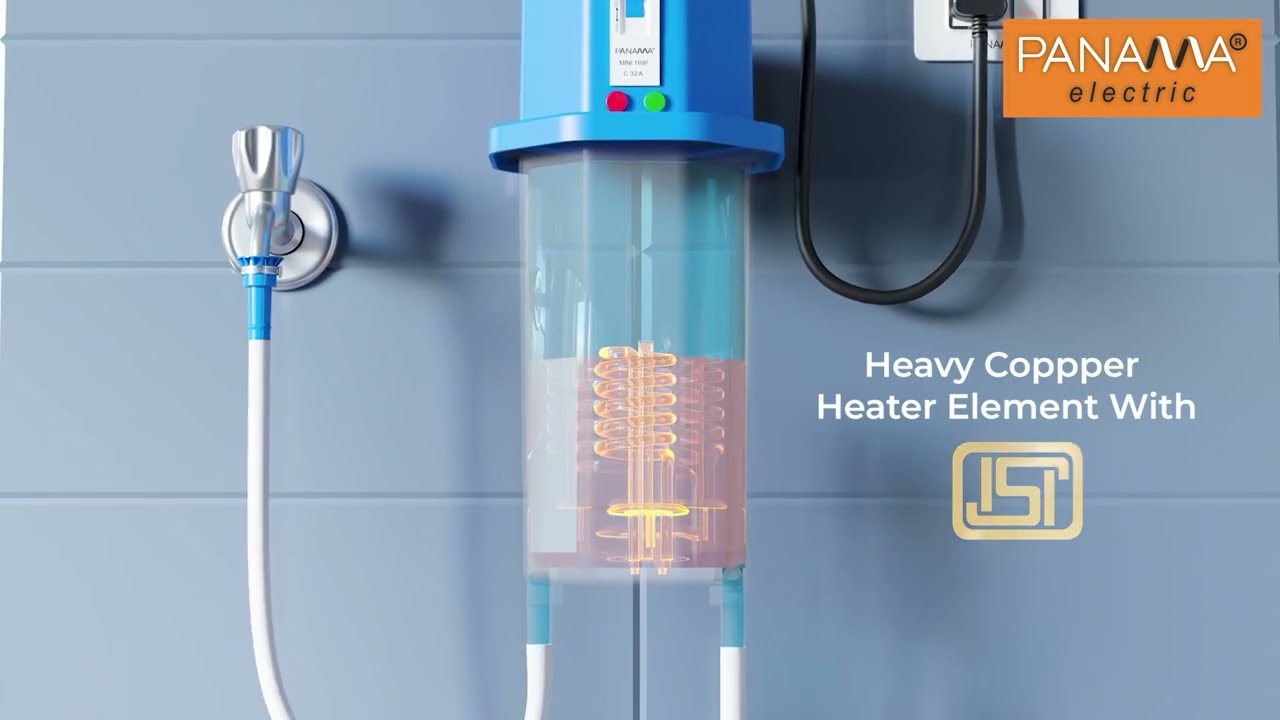 Panama Electric Instant Geyser Installation | Portable Electric Geyser | 3D Animation | Inventiko