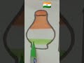 Indian flag 🇮🇳 #shorts #trending #Republic day #drawing #art #youtube shorts #viral