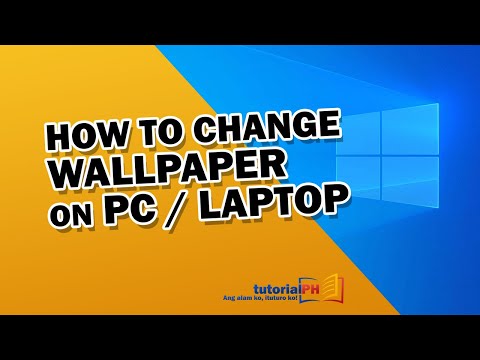 Video: Paano Magtakda Ng Wallpaper Sa Iyong Desktop