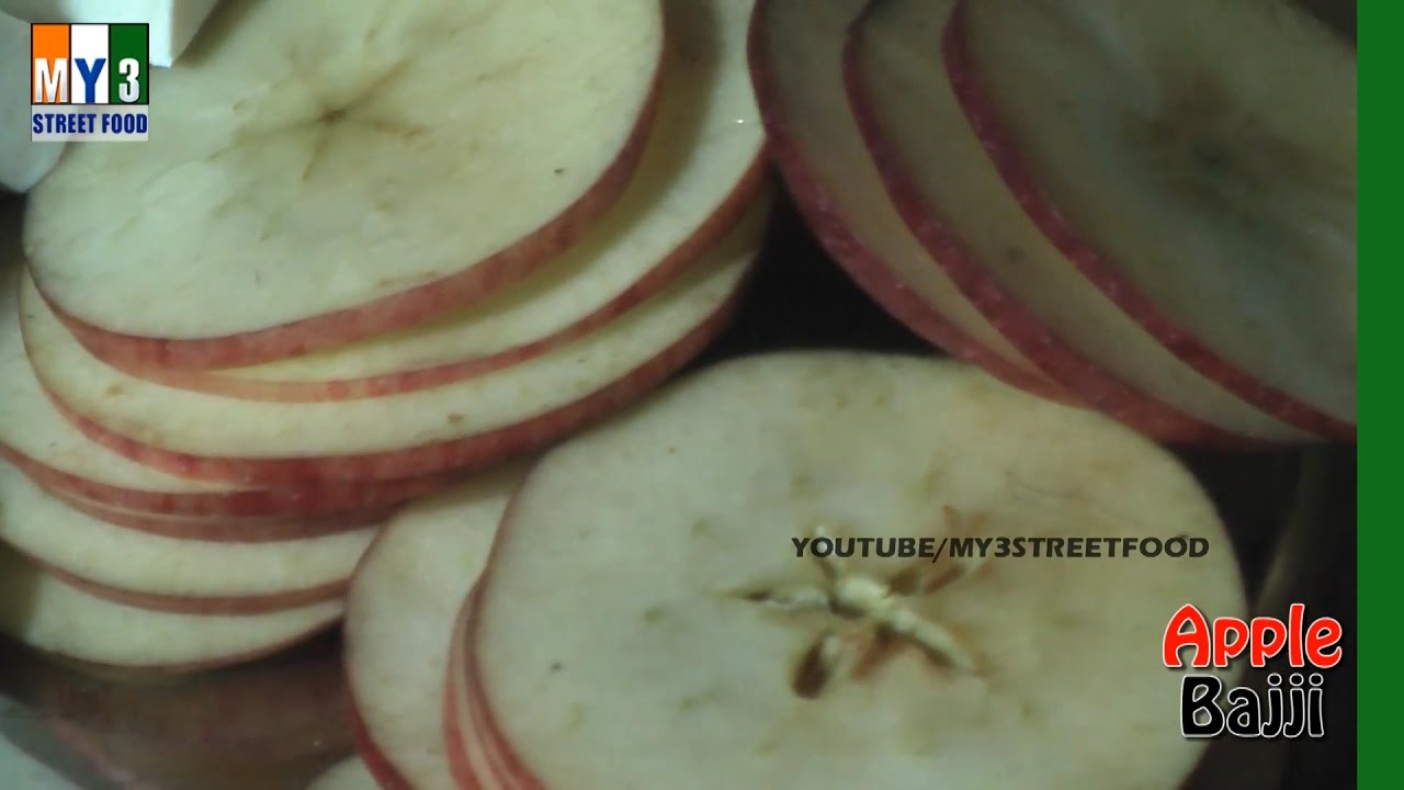APPLE FRITTERS | APPLE DUMPLINGS |  How to prepare apple Bajji street food | STREET FOOD