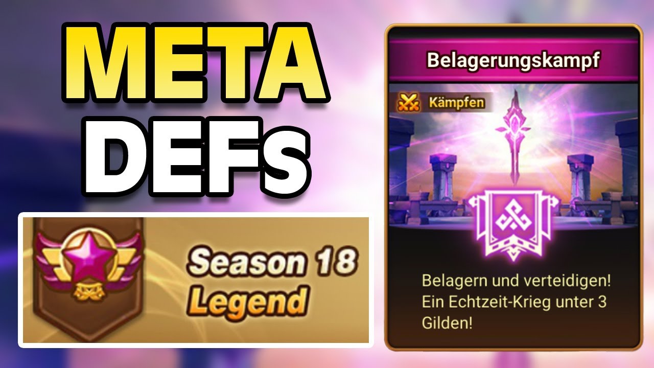 Diese META DEFs dominieren derzeit den Belagerungskampf | Summoners War Siege Season 18