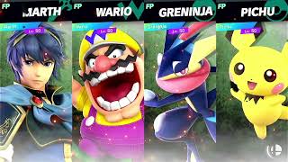 Super Smash Bros Ultimate Amiibo Fights EX Marth v Wario v Greninja v Pichu by PolarisZenKai’s Amiibo Fights! 494 views 2 days ago 6 minutes, 5 seconds