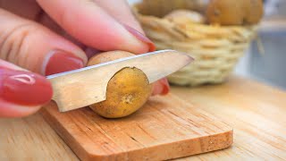 Secret Recipe of Crispy French Fries Super Spicy 🍟 Miniature Kitchen of Mini Yummy 🍟 ASMR Cooking