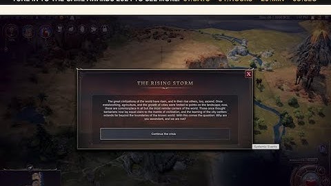 Reading: CIVILIZATION VII DEV DIARY #4: EMERGENT NARRATIVE -