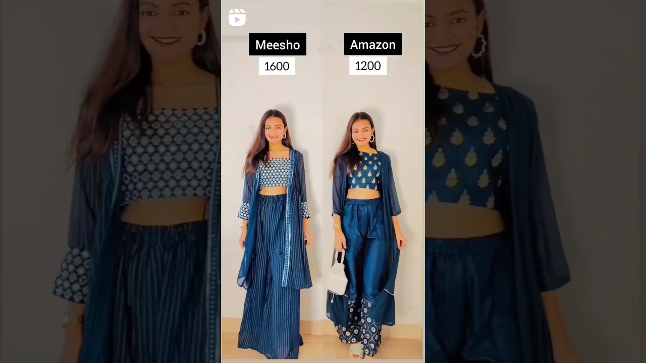 Crop top with shrug Indo Western dress 