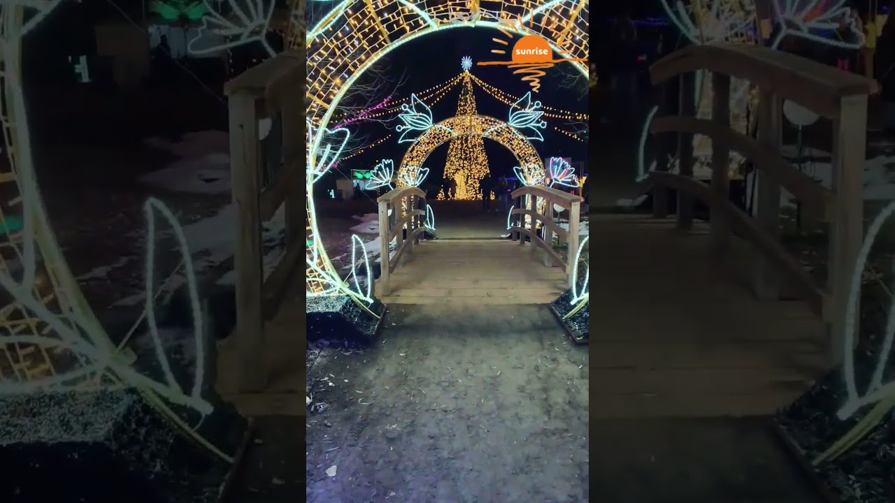 This Colorado Christmas Light Show by Sunrise  