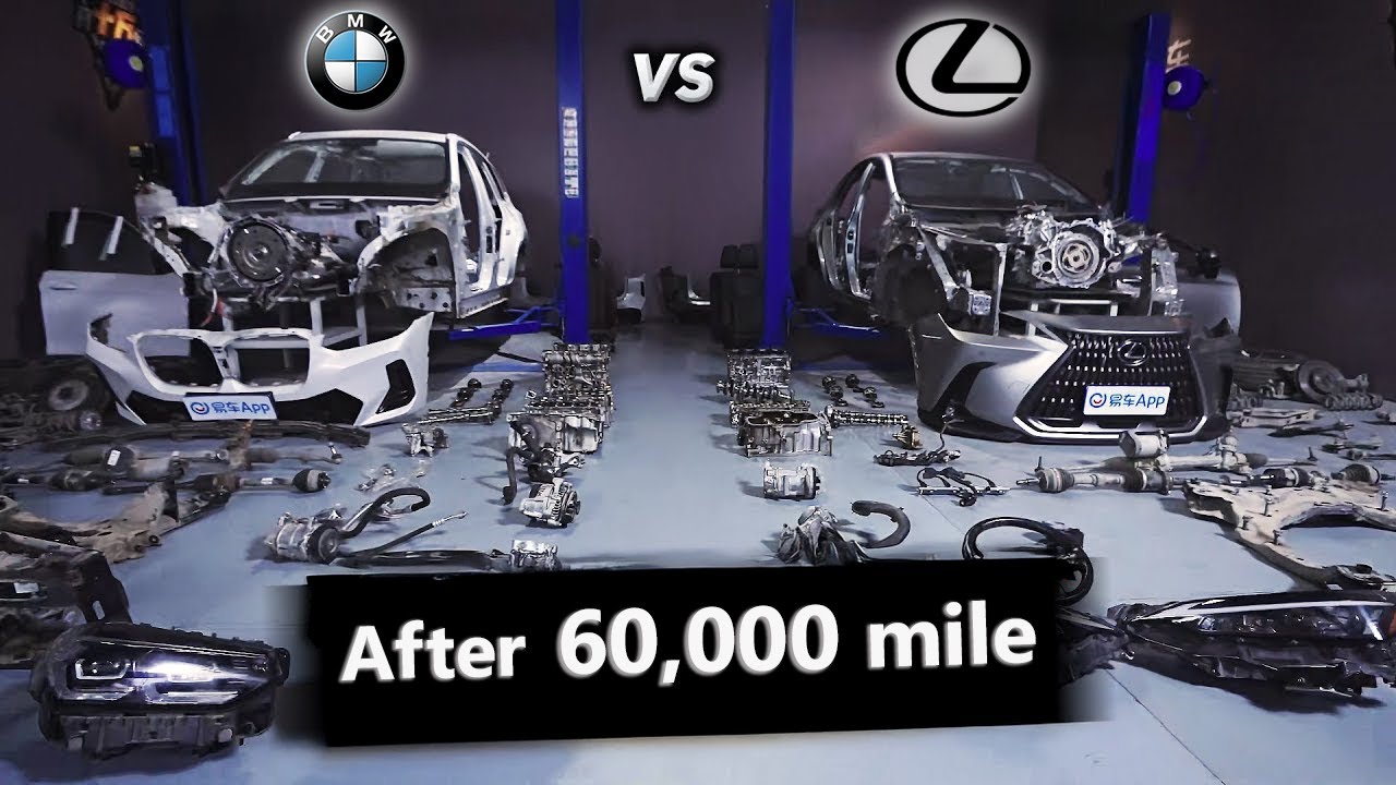 Разборка BMW X3 и Lexus NX после 60 тыс. миль. В чём секрет надёжности Lexus?
