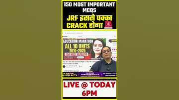 UGC NET JRF इससे पक्का Crack होगा 🚨|UGC NET Education Most Repeated PYQs #shorts #ugcnet #ugcnetjrf