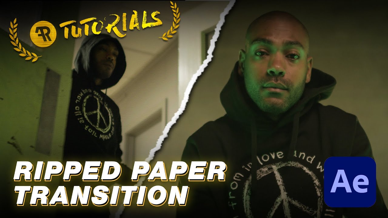 how-to-do-a-ripped-paper-transition-in-after-effects-youtube